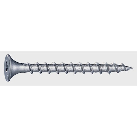 Buildright Deck Screw, #6 x 1-5/8 in, Steel, Flat Head, Phillips Drive, 227 PK 07908